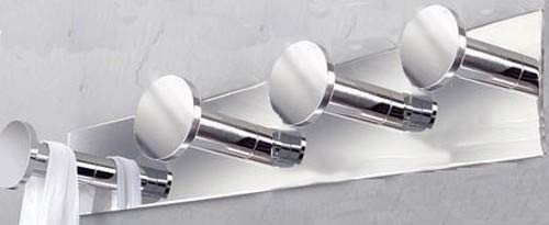 Ginger 2810Q/PC Surface Quadruple Robe Bath Towel Hook, Polished Chrome