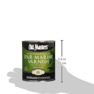 Old Masters 92304 Spar Marine Varnish, Satin