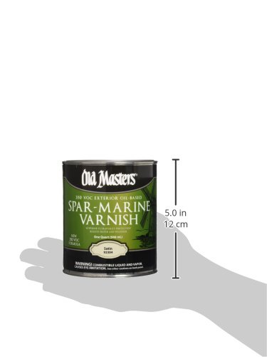 Old Masters 92304 Spar Marine Varnish, Satin