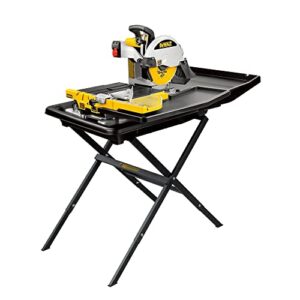 dewalt wet tile saw with stand, 10-inch, corded (d24000s)