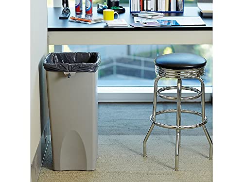 Rubbermaid Commercial Square Waste Container, 30.9" x 15.5" x 16.5", Beige