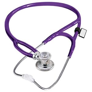 mdf sprague-x redesigned sprague rappaport stethoscope with adult, pediatric, and infant convertible chestpiece - free-parts-for-life & lifetime warranty - purple (mdf767x-08)