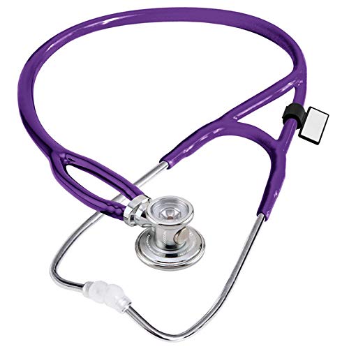 MDF Sprague-X Redesigned Sprague Rappaport Stethoscope with Adult, Pediatric, and Infant Convertible chestpiece - Free-Parts-for-Life & Lifetime Warranty - Purple (MDF767X-08)