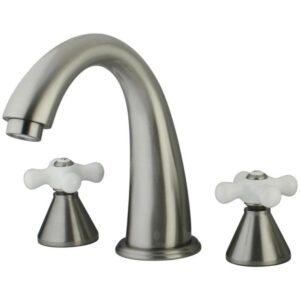 elements of design es2368px los angeles two handle roman tub filler, satin nickel