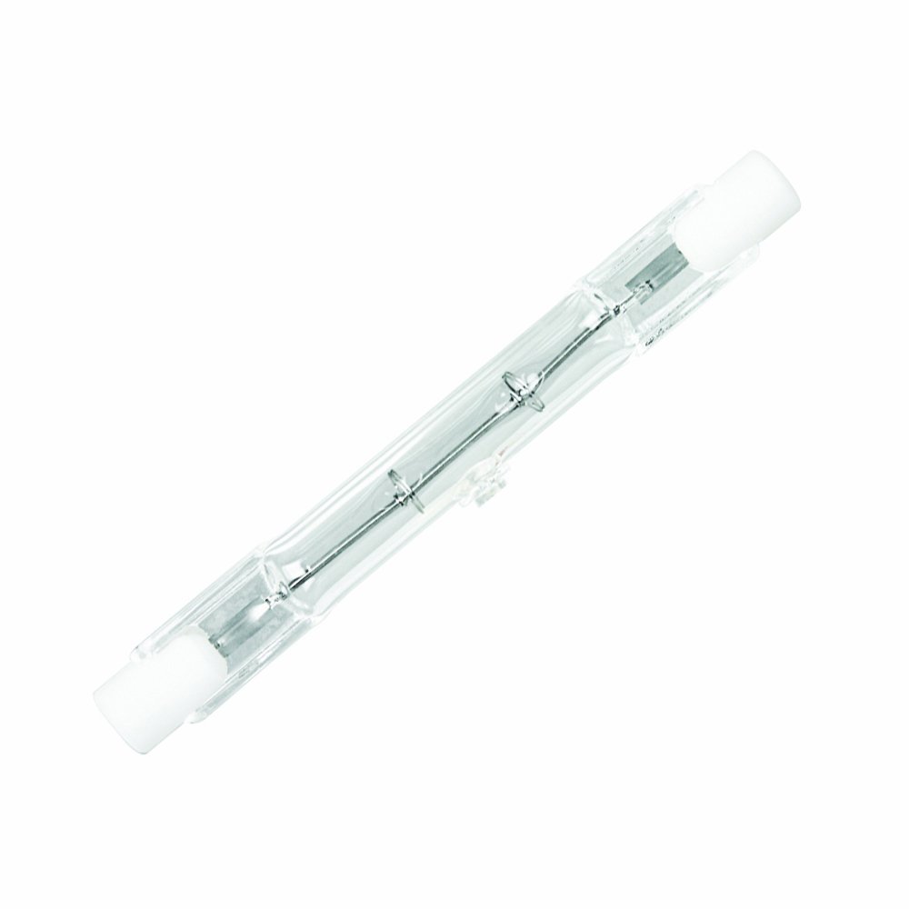 Feit Electric BPQ100T3/CL/S 100-Watt T3 Double-Ended Linear Halogen Bulb with RSC Base, Clear, 3000K Soft White, 0.375" D x 3.12" L