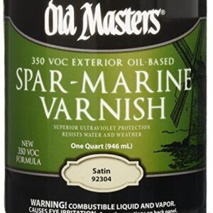 Old Masters 92304 Spar Marine Varnish, Satin