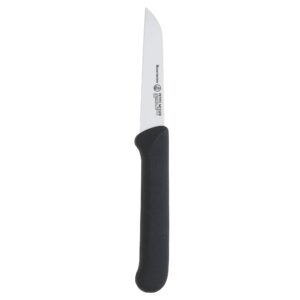 messermeister petite messer 3” sheep’s foot parer with matching sheath, black - german 1.4116 stainless steel & ergonomic handle - lightweight, rust resistant & easy to maintain