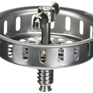 Plumb Pak PP820-34 PlumPak Replacement Basket Strainer with Twist N Lock Post, Stainless Steel, One Size, Steel