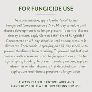 Garden Safe Brand Fungicide Concentrate, 20 Ounces, With Neem Oil Extract To Control Black Spot, Rust, Powdery Mildew, Aphids, Spider Mites, Whiteflies ,Houseplants, Fruits And Vegetables