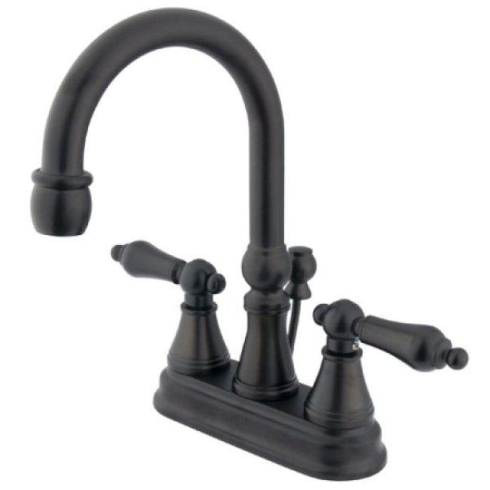 Madison Centerset Bathroom Faucet with Double Lever Handles Finish: Oil Rubbed Bronze