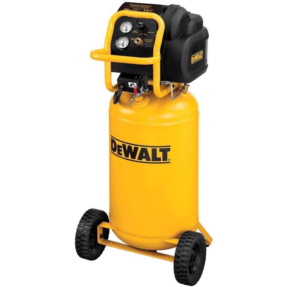 DEWALT Vertical Portable Compressor, 1.9 Hp 200 Psi Oil Free High Pressure Low Noise (D55168)