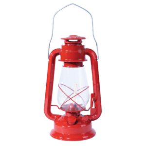 Red Kerosene Lantern 12" Tall