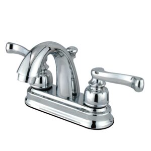 elements of design eb5611fl centerset lavatory faucet with high rise spout, 4", polished chrome