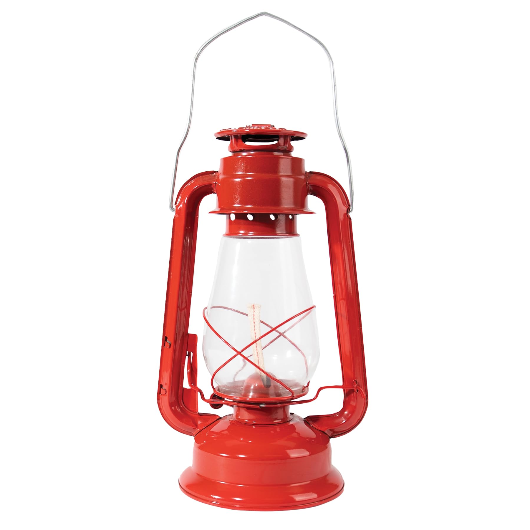 Red Kerosene Lantern 12" Tall