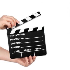 Rhode Island Novelty 7 Inch x 8 Inch Hollywood Movie Clapboard, One Per Order