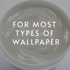 ROMAN Products 012401 PRO-880 Wallpaper Adhesive & Paste for Any Wallcovering - Ultra Clear, 1 Gallon, White