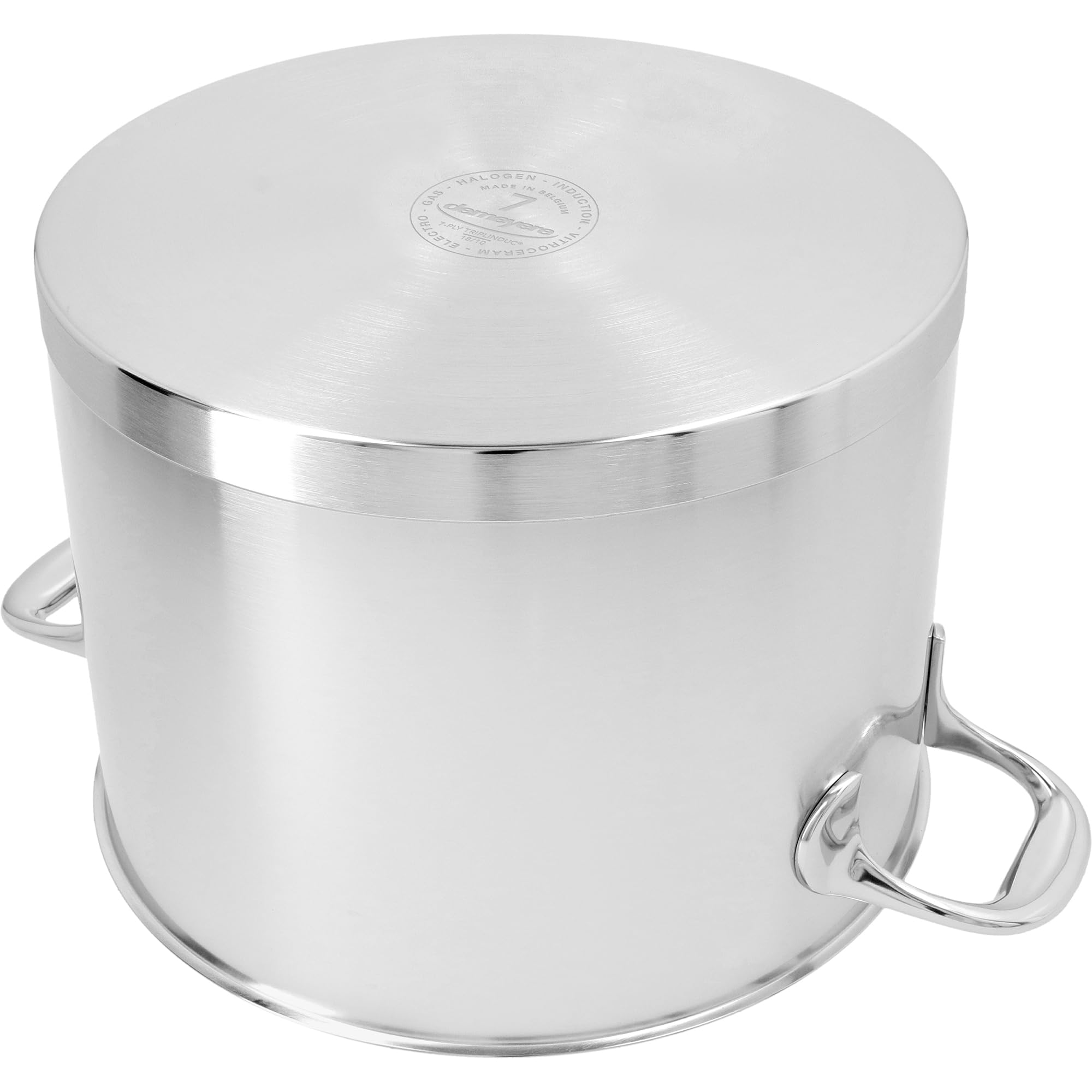 Demeyere Atlantis 7-Ply Stainless Steel Stock Pot, 8.5 quarts, Silver