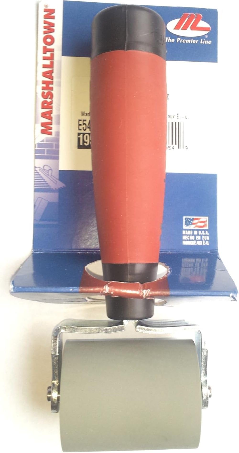 MARSHALLTOWN Paint And Wallcovering Seam Roller, 2 Inch flat Solid Rubber Installation Tool, Made in the USA, E54D