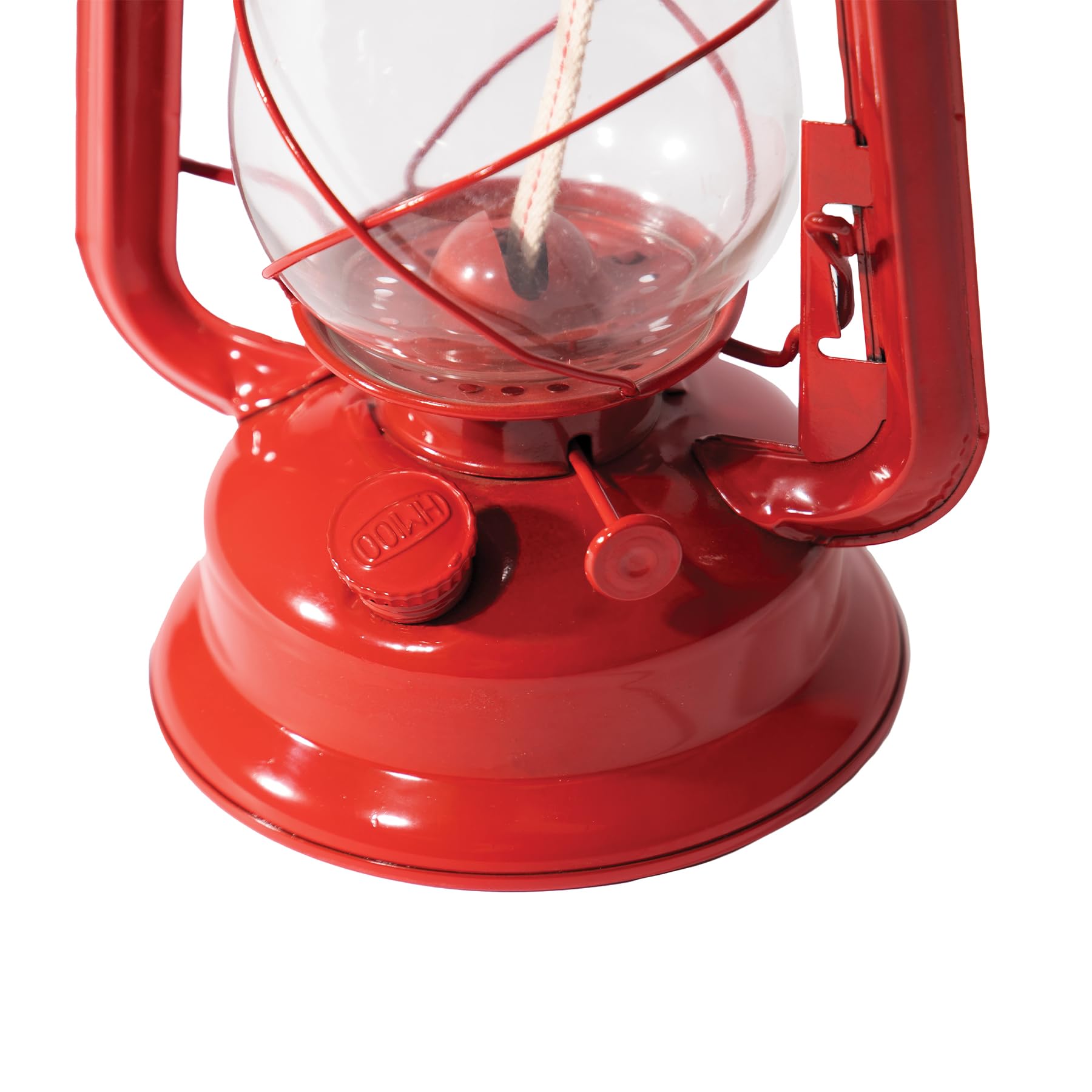 Red Kerosene Lantern 12" Tall