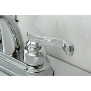 Elements of Design EB5611FL Centerset Lavatory Faucet with High Rise Spout, 4", Polished Chrome