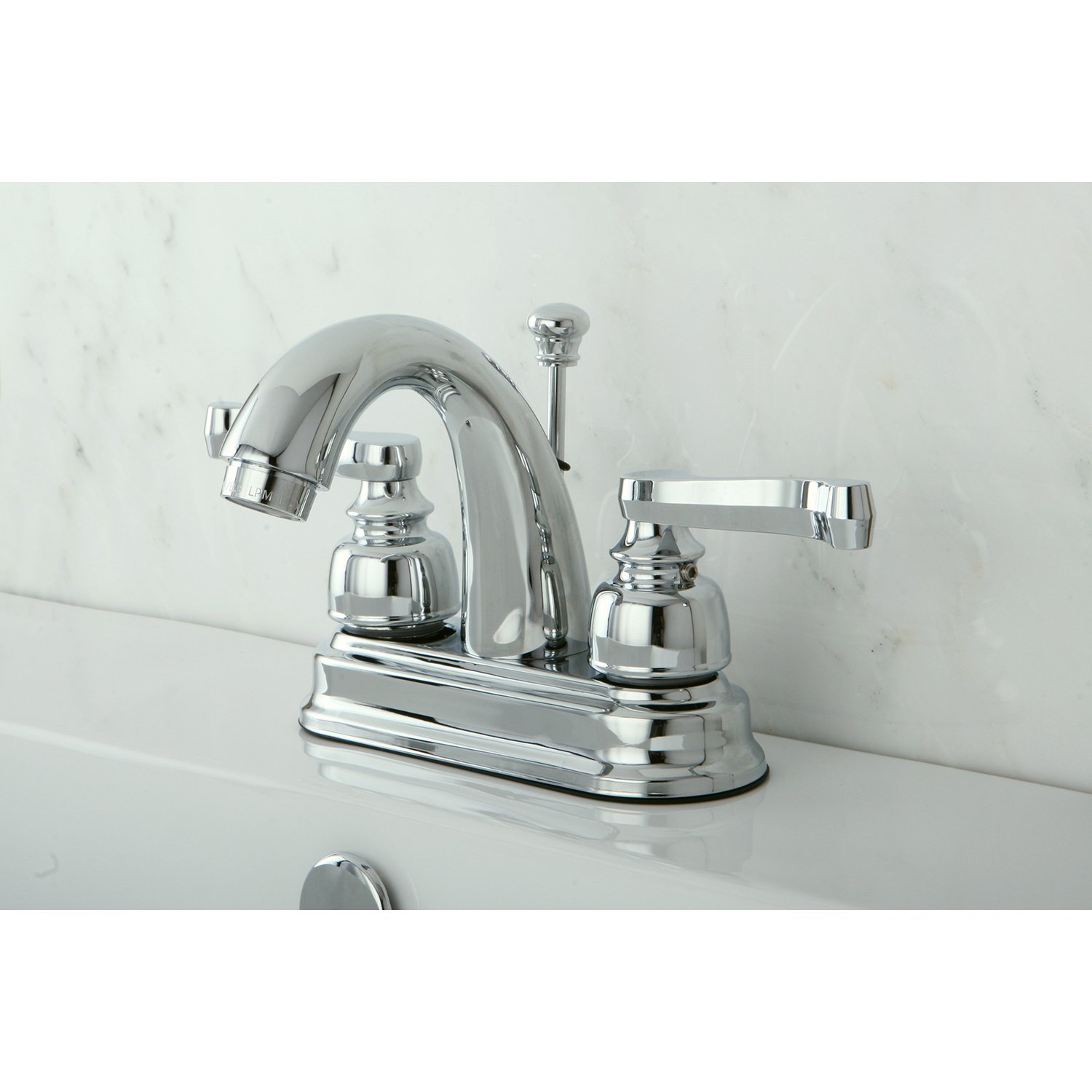 Elements of Design EB5611FL Centerset Lavatory Faucet with High Rise Spout, 4", Polished Chrome