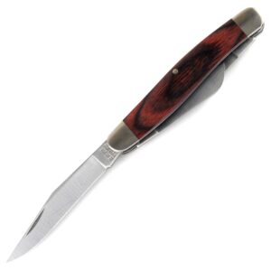 Bear & Son 247R Rosewood Three-Blade Large Stockman Slip Joint Knife, 3 7/8-Inch