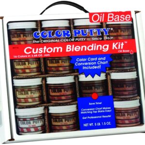 Oil Based Custom Blending Kit by Color Putty - Includes Sixteen 3.68 oz Jars of High-Performance-Putty