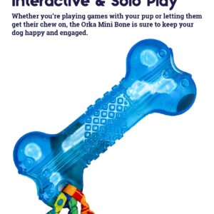 Petstages Orka Mini Bone Royal Blue Dog Chew Toy