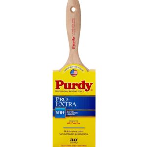 3" Purdy 144380730 Pro-Extra Glide Angled Sash Paint Brush, Tynex Chinex & Orel