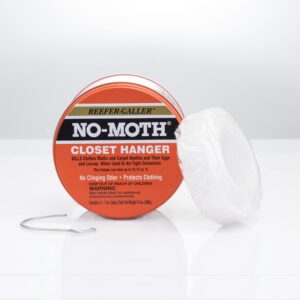 Reefer-Galler NO MOTH Closet Hanger Kills Clothes Moths, Carpet Beetles, and Eggs and Larvae