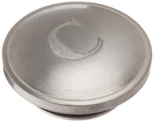 rohl c7699/1stnc country kitchen and country bath pressure fit all metal screw cover cap indice only in satin nickel with letter c for cold to all country