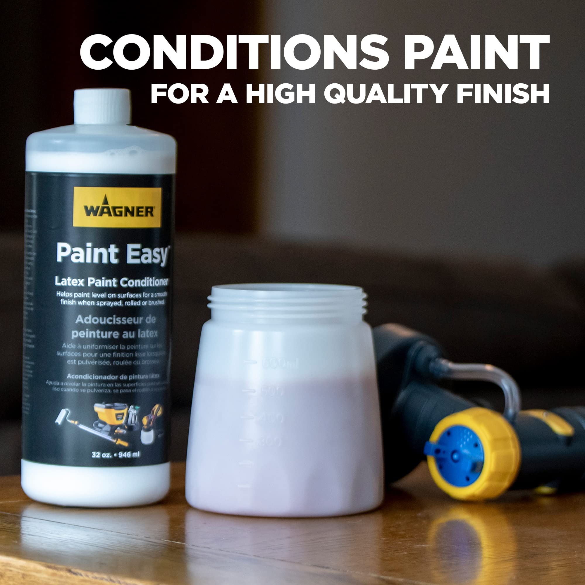 Wagner Spraytech 0154840 Paint Easy Paint Conditioner, Latex Paint Thinner for Smooth, Consistent Finish, 32 Oz. Bottle , White