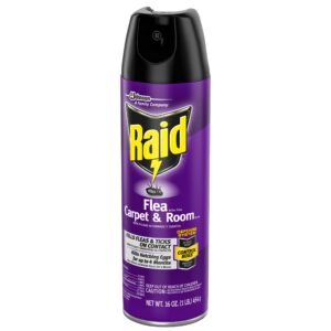 Raid Flea Killer, Kills Fleas, Crickets, Roaches, Silverfish and Ticks, Use in your Home or on your Dog, 16 oz