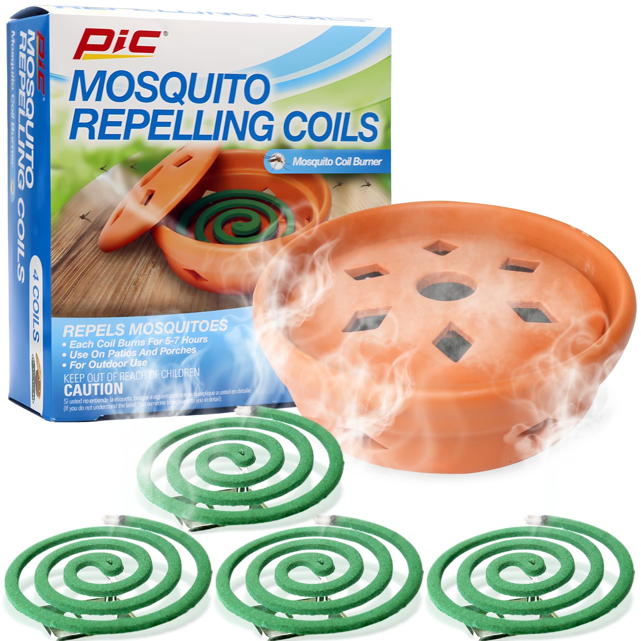 Pic COMBO Terra Cotta Mosquito Coil Burner