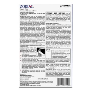 Zodiac Spot On Plus Flea & Tick Control for Cats 5 lbs and Over 4 Pack