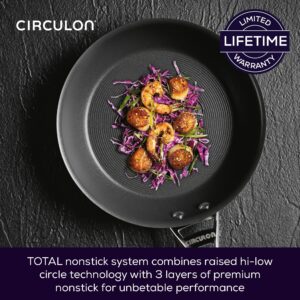 Circulon 80675 Infinite Frypan 20cm - Induction Non Stick Frying pan - Hard Anodized Aluminium Cookware, Black