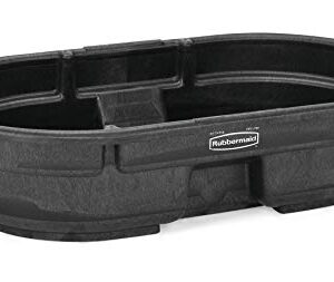 Rubbermaid Commercial Products Stock Tank, 50-Gallons, Structural Foam, Heavy Duty Container, for Livestock/Animal/Cattle Feed & Water, Outdoor Homemade Pool/Hot Tub/Bathtub, & Pet Cleaning/Dog Wash