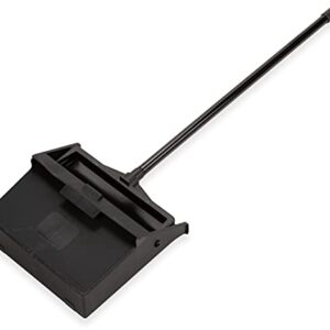 Carlisle FoodService Products Duo-Pan Upright Dust Pan with Serrated Yoke for Floor Cleaning, Restaurants, Office, And Janitorial Use, Plastic, 30 Inches, Black