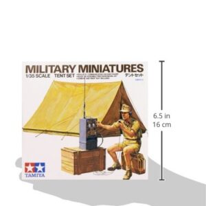 Tamiya 300035074 – 1:35 WWII Diorama Set Tent with Radio (1),Multicolor,Small