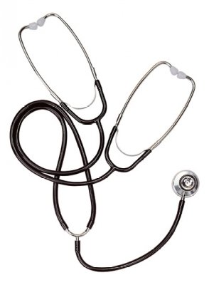 Labtron Teaching Stethoscope, Black, Student and Medical Assistant Accessories, 540