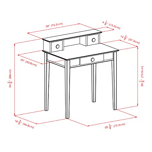 Winsome Wood Studio Home Office, Honey