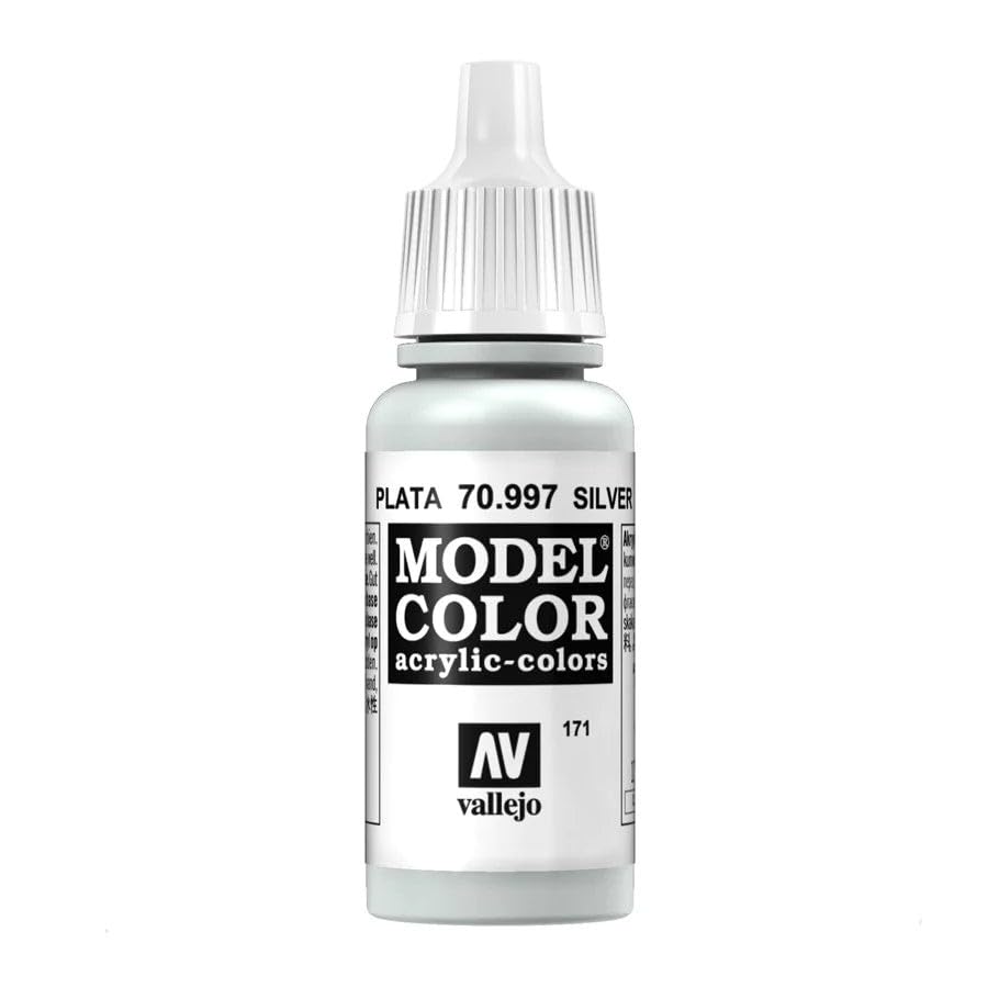 Vallejo Silver Model Color Paint, 17ml