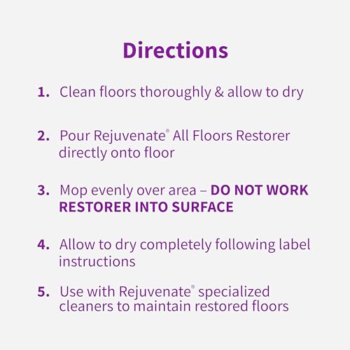 Rejuvenate All Floors Restorer and Polish Fills in Scratches Protects & Restores Shine No Sanding Required