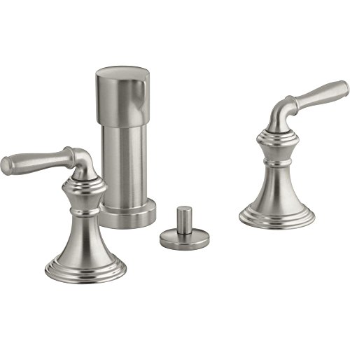 KOHLER K-412-4-BN Devonshire Vertical Spray Bidet Faucet, Vibrant Brushed Nickel