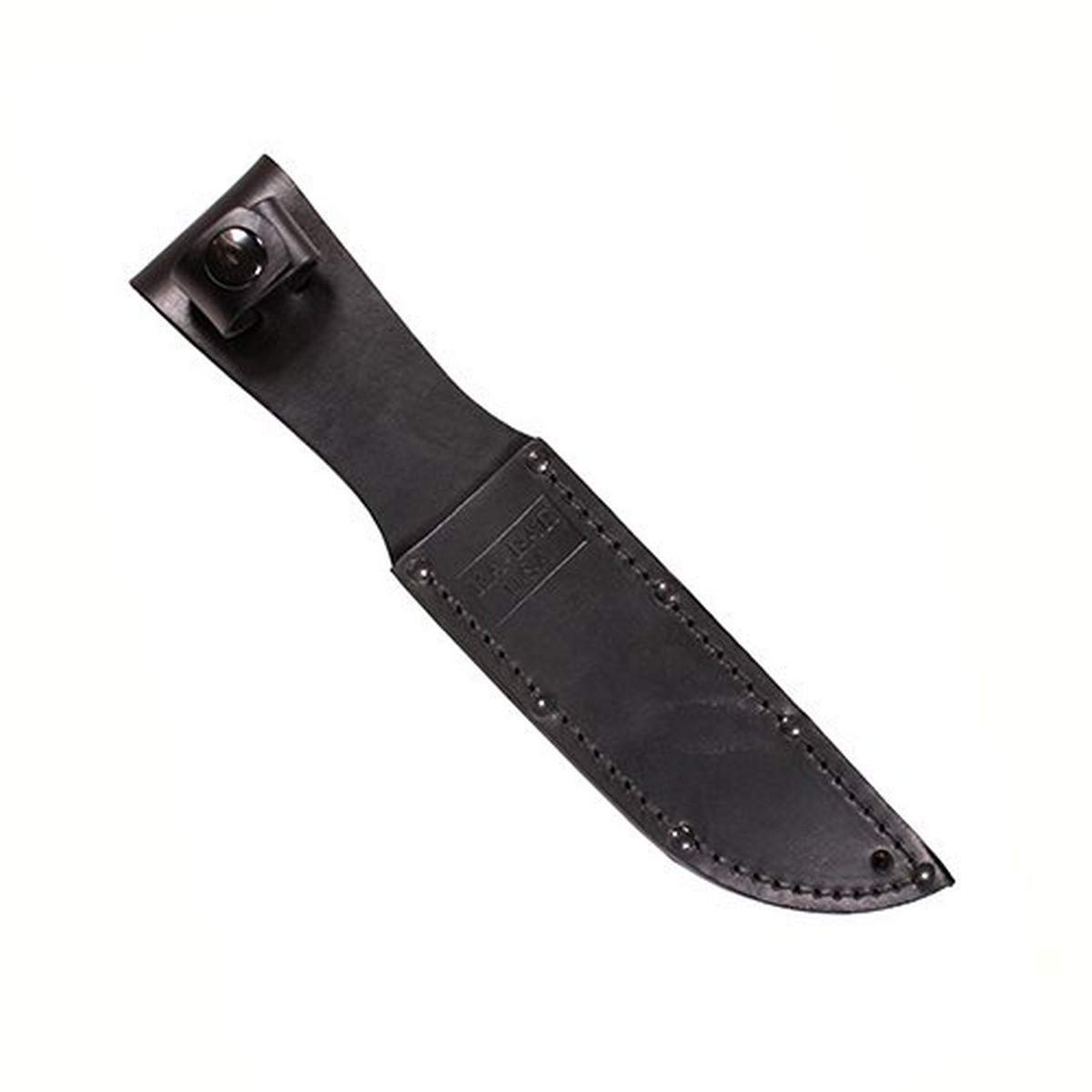 KA-BAR 1256S, Leather Sheath, Black,5-1/4-Inch