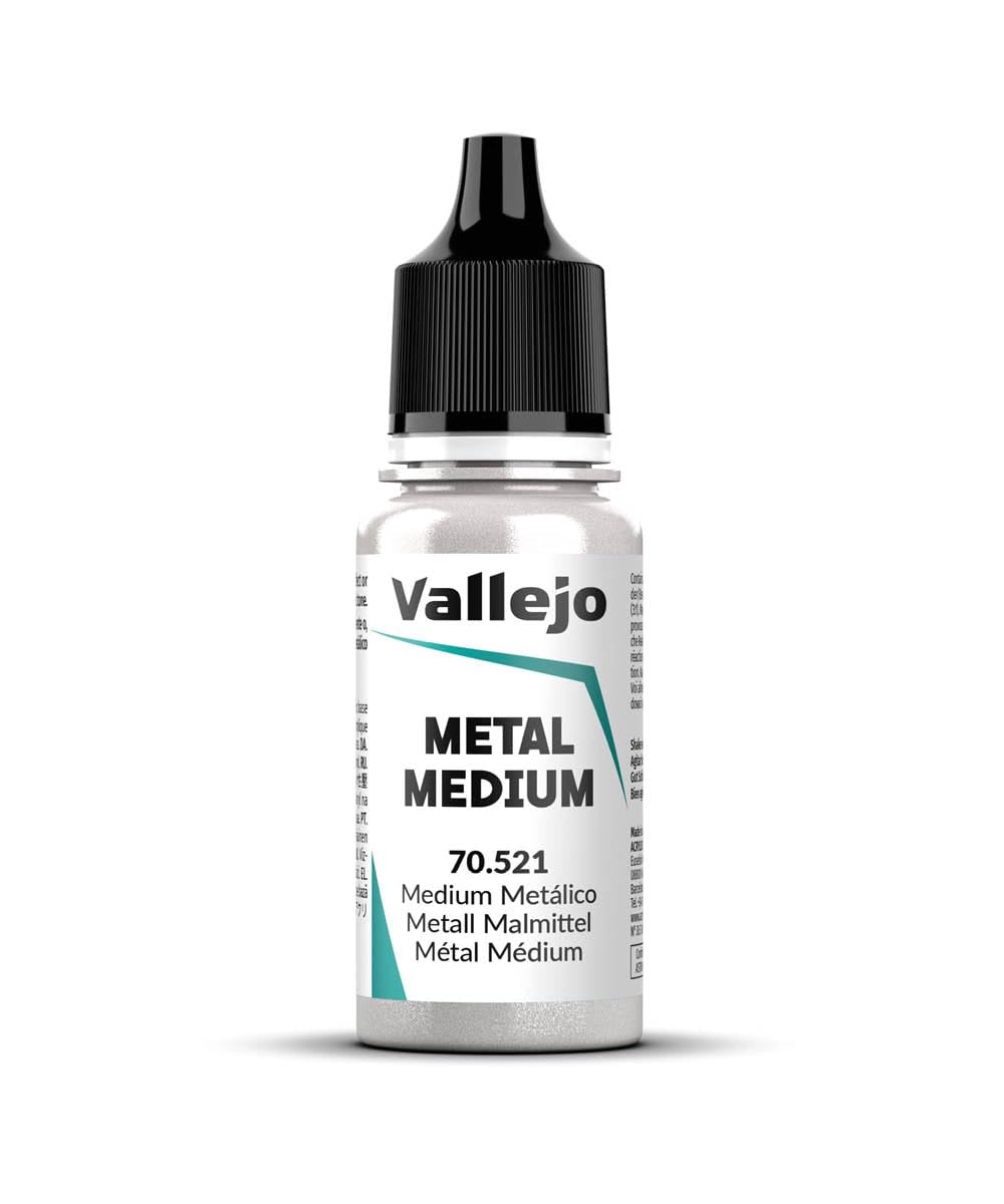 Vallejo Acrylic Paint, Metallic Medium