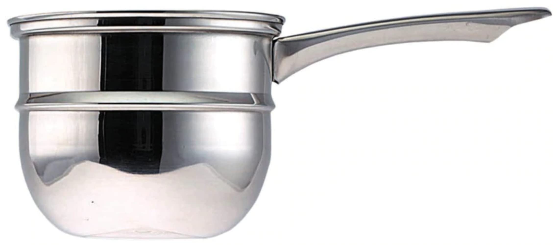 Kitchen Craft KCCVPORNS Induction Double Boiler Porringer/Bain Marie Pan with Non Stick, Gift Boxed, Stainless Steel, Silver, 6.25-inch