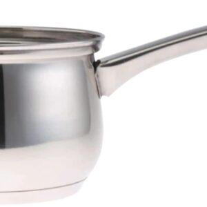 Kitchen Craft KCCVPORNS Induction Double Boiler Porringer/Bain Marie Pan with Non Stick, Gift Boxed, Stainless Steel, Silver, 6.25-inch