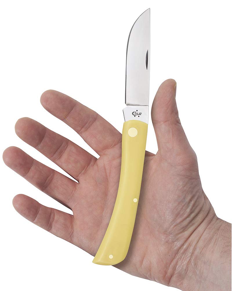 Case WR XX Pocket Knife Yellow Synthetic Sod Buster Item #038 - (3138 Cv) - Length Closed: 4 5/8 Inches