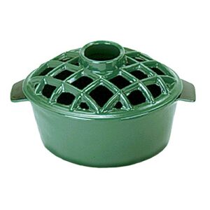 2.2 qt enamel woodstove steamer - lattice top